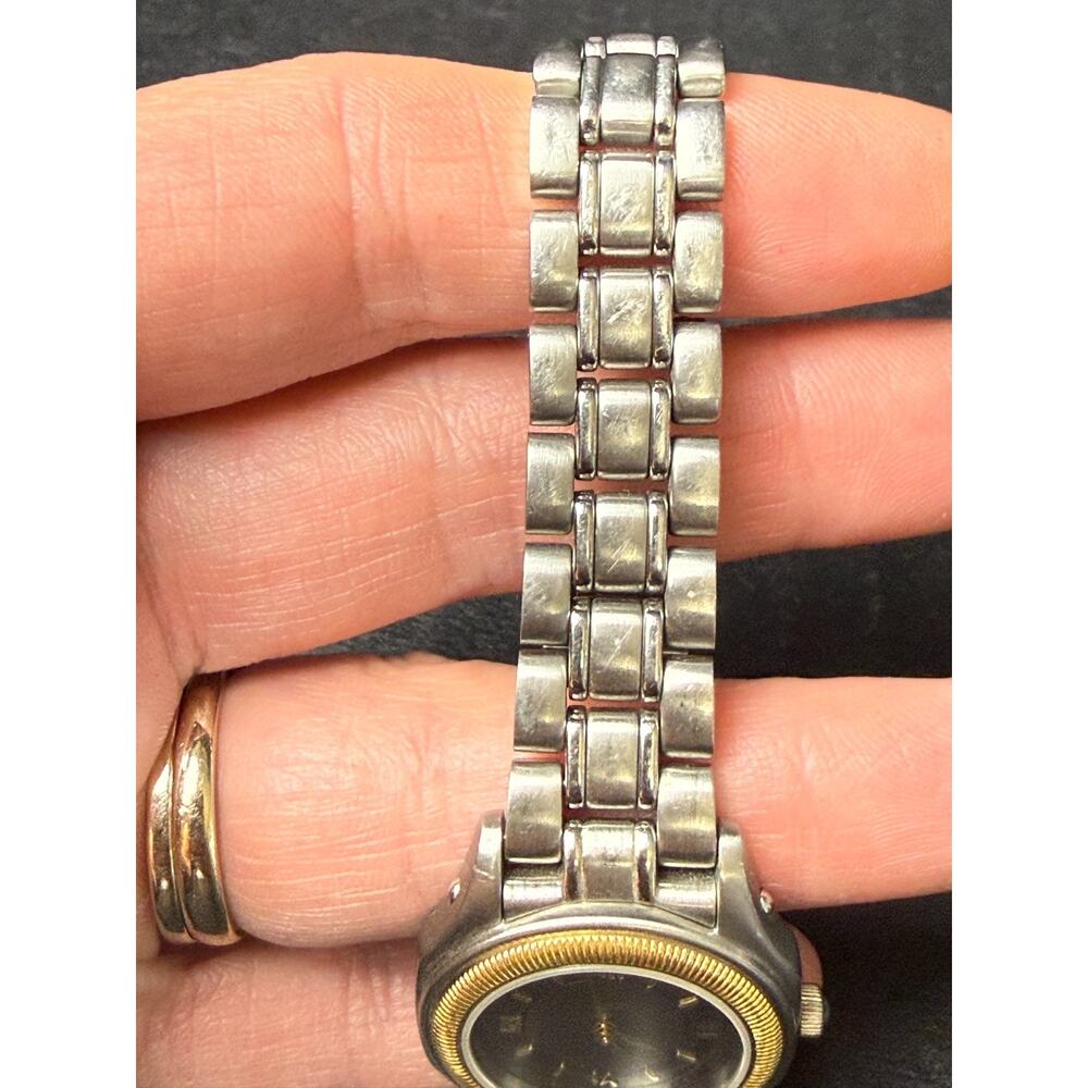 Vintage Concord Steeplechase 26mm 2Tone Face Gold & Steel Ladies Watch 15.36.260 - Picture 10 of 13